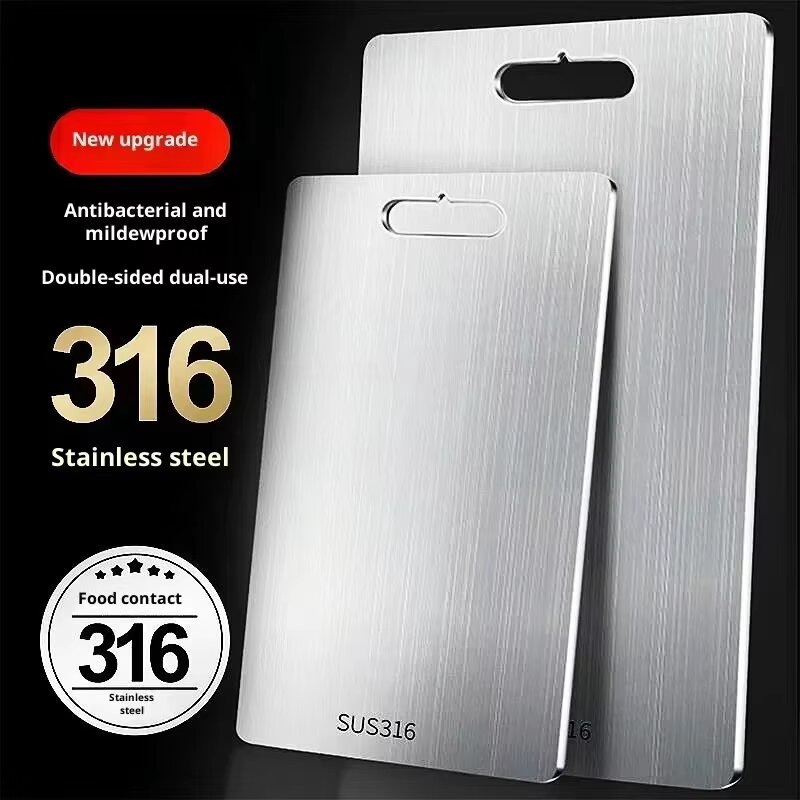 Meal Prep Template - 316 Thickened Cutting Board Stainless Steel