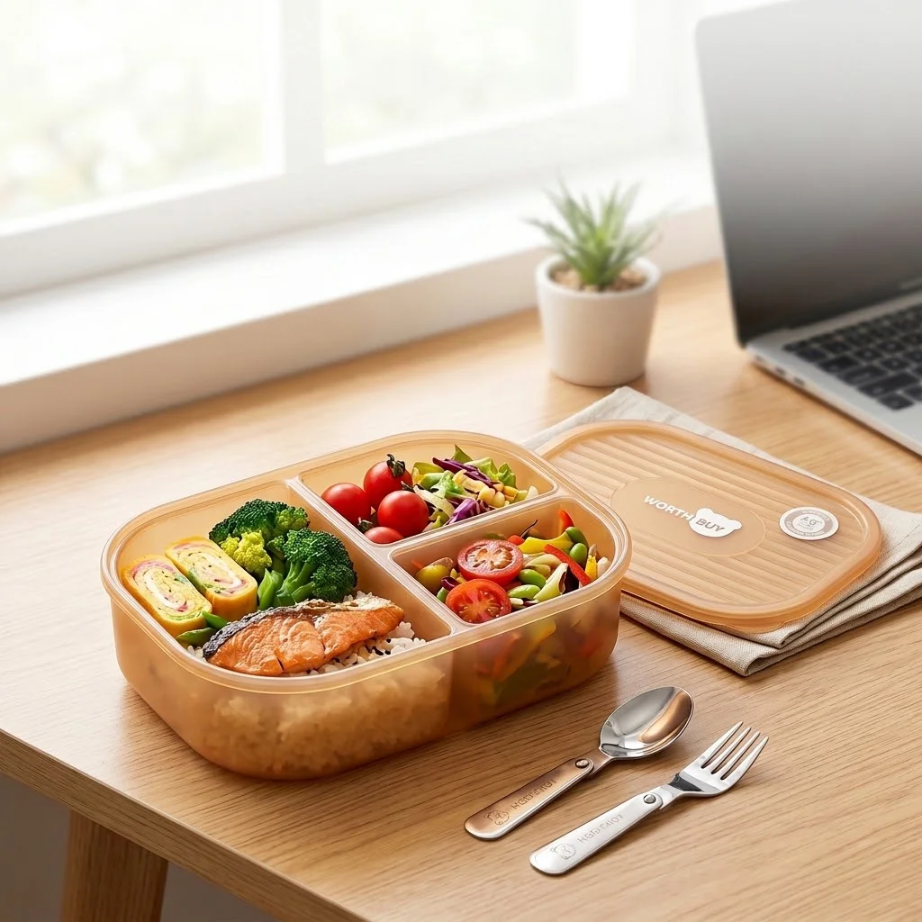 Meal Prep Or Prep Meal - Kids Bento Lunch Box 3 Compartment