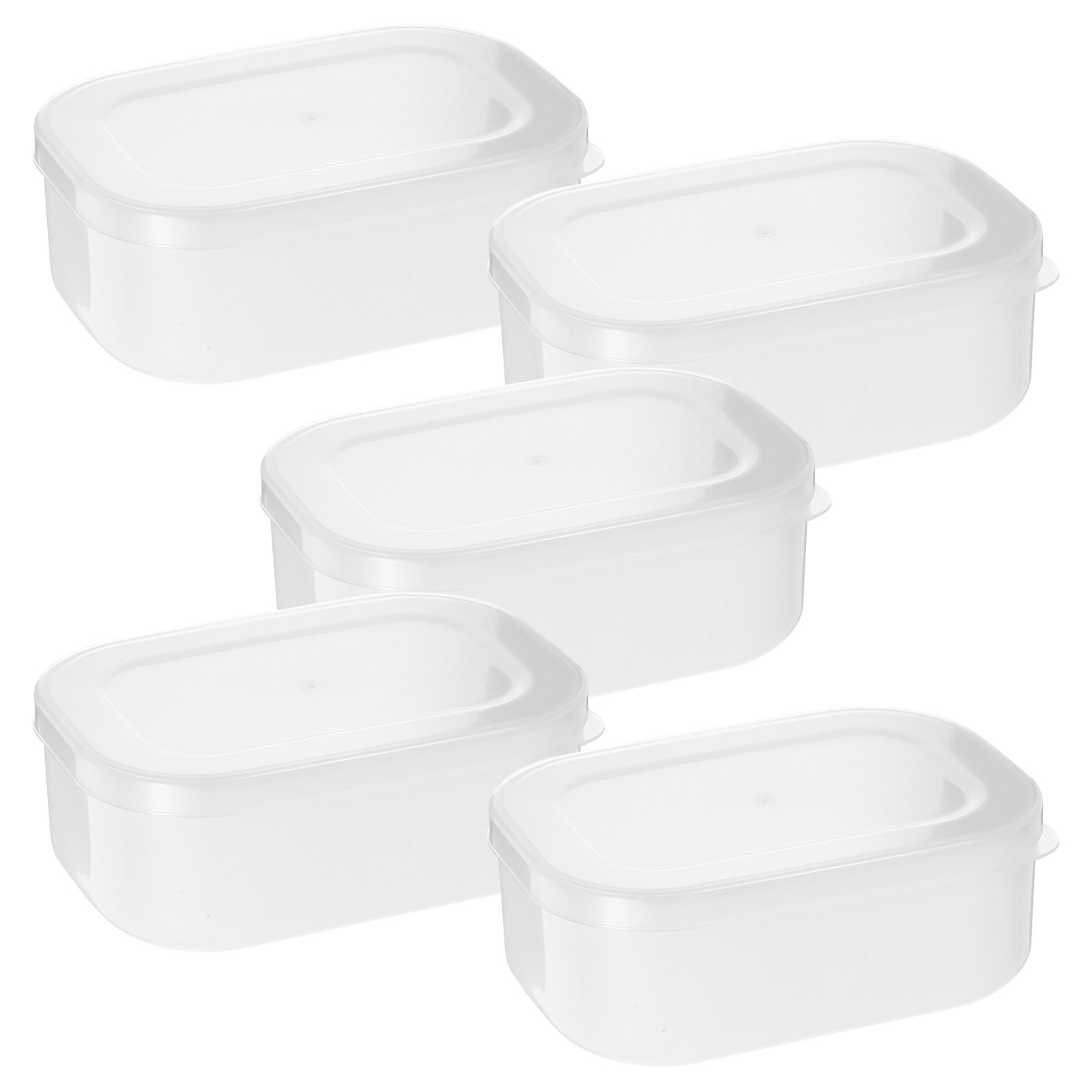 Meal Prep With Rice - 5Pcs Portion-Control Rice Containers, Freezer-Safe Stackable