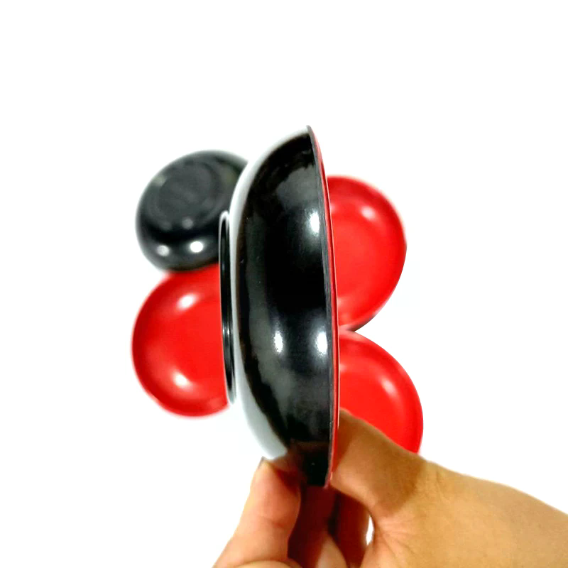 3Pcs Red And Black Round Melam - Meal Prep Bowl recension och pris
