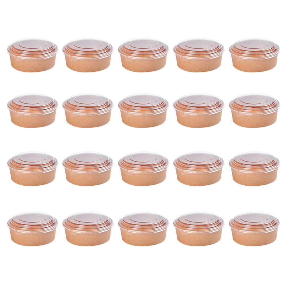 20pcs Kraft Paper Disposable F - Meal Prep Bowl recension och pris